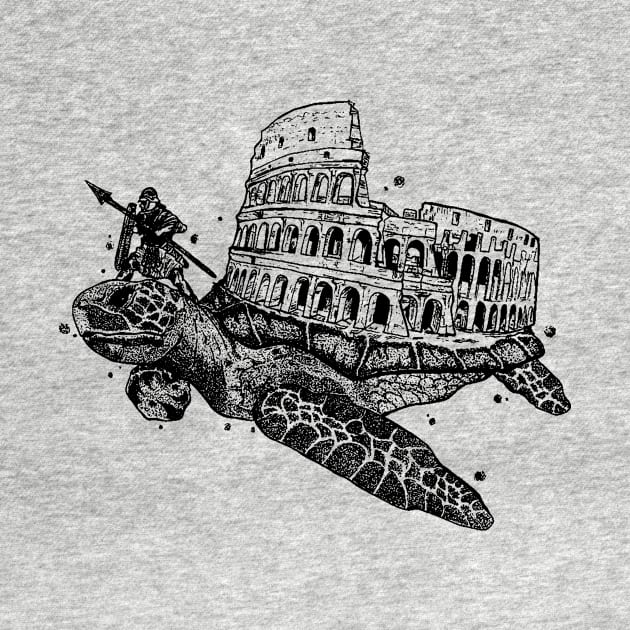 Colosseum Turtle by iksill